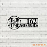 Custom Address Sign - Custom Sign - Outdoor Metal Sign - House Numbers Modern Address Sign Free shipping Metal Decor