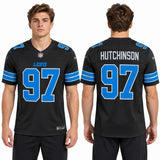 Custom Aidan Hutchinson Detroit Lions Fan Inspired 2nd Alternate Premium F.U.S.E. Premium Limited Jersey - Black