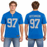 Custom Aidan Hutchinson Detroit Lions Fan Inspired 2nd Alternate Premium F.U.S.E. Premium Limited Jersey - Black