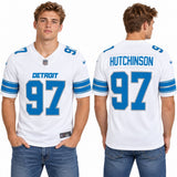 Custom Aidan Hutchinson Detroit Lions Fan Inspired Premium F.U.S.E. Stitched Premium Limited Jersey - White