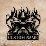 Custom American Football Metal Sign with LED Light Football Player Name Sign Boys Room Decor Sport Room Wall Hanging