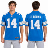 Custom Amon-Ra St. Brown Detroit Lions Fan Inspired Game Jersey - White