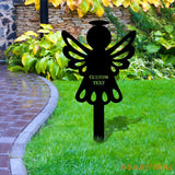 Custom Angel Metal Stake - Angel Grave Marker Personalized Angel Garden Sign Remembrance Stake,Sympathy