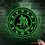 Custom Aquarius Zodiac Metal Wall Art Personalized Aquarius Zodiac Name Sign Decoration For Room Horoscope Home Decor