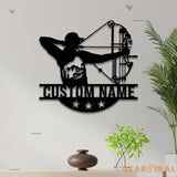 Custom Archery Metal Wall Art with Led Light - Archer Gifts - Archery Room Decor - Archery Coach Gift | GearViral