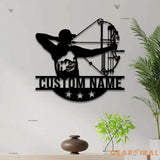 Custom Archery Metal Wall Art with Led Light - Archer Gifts - Archery Room Decor - Archery Coach Gift | GearViral