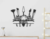 Custom Art Studio Metal Sign - Personalized Painter Name Sign - Artist Sign - Art Supplies Painter Tools Sign