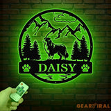 Custom Australian Shepherd Metal Sign Dog Name Sign Australian Shepherd Wall Decor Dog Lovers Wall Art Pet Lover Gift