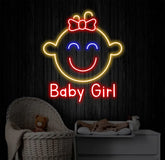 Custom Baby Girl Neon Sign Kid Room Neon Sign Bedroom Decor Kid Room Decor Baby Girl Sign Led Light Baby Shower Gifts
