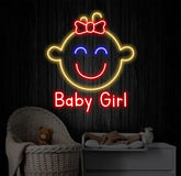 Custom Baby Girl Neon Sign Kid Room Neon Sign Bedroom Decor Kid Room Decor Baby Girl Sign Led Light Baby Shower Gifts