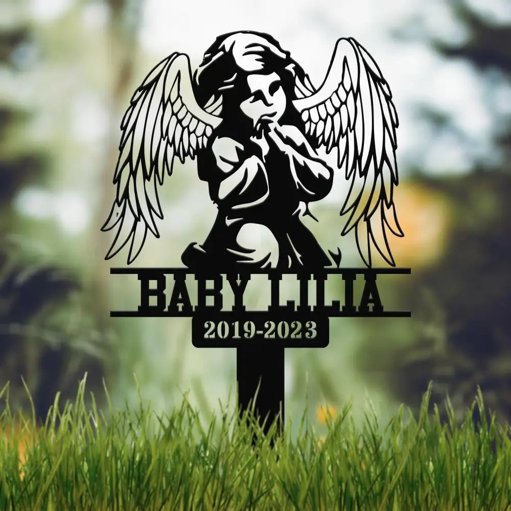 Custom Baby Loss Memorial Stake Personalized Garden Memorial Memorial Plaque Cemetery Stake Remembrance Gift Baby Loss