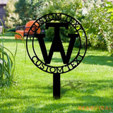 Custom Backlit Sign | Metal Sign | Outdoor Business Metal Stake Personalized Name Yard Sign Outdoor Door Garden Decor