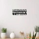 Custom Backyard Sign LED Light Personalized Bar & Grill Sign Bar Signs BBQ Signs Outdoor Kitchen Metal Signs Barbecue