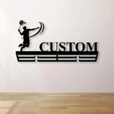 Custom Badminton Medal Hanger Metal Wall With LED Light Badminton House Decor Housewarming Gift Wall Hanger Gift For