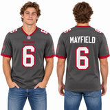 Custom Baker Mayfield Tampa Bay Buccaneers Fan Inspired Throwback Game Jersey - Orange