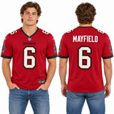 Custom Baker Mayfield Tampa Bay Buccaneers Fan Inspired Premium Untouchable Stitched Premium Limited Jersey - Red