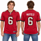 Custom Baker Mayfield Tampa Bay Buccaneers Fan Inspired Throwback Game Jersey - Orange