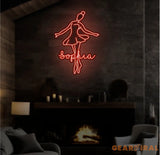 Custom Ballet Name LED Neon Sign - Handmade Wall Light Decor Personalized Ballet Dancer Gifts Custom Neon Sign for