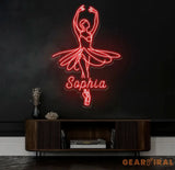 Custom Ballet Name LED Neon Sign - Handmade Wall Light Decor Personalized Ballet Dancer Gifts Custom Neon Sign for