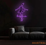 Custom Ballet Name LED Neon Sign - Handmade Wall Light Decor Personalized Ballet Dancer Gifts Custom Neon Sign for