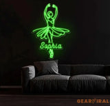 Custom Ballet Name LED Neon Sign - Handmade Wall Light Decor Personalized Ballet Dancer Gifts Custom Neon Sign for