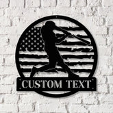 Custom Baseball Metal Wall Art LED Light Personalized Softball Player Name Sign Softball Player Name Sign Decor
