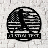 Custom Baseball Metal Wall Art LED Light Personalized Softball Player Name Sign Softball Player Name Sign Decor