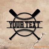 Custom Baseball Metal Wall Art LED Light Personalized Softball Player Name Sign Softball Player Name Sign Decor Vs2