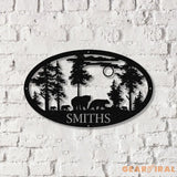 Custom Bear Family Cabin Wall Art LED Light Cabin Decor Outdoor Bear Decor - Gearviral