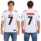 Custom Bijan Robinson Atlanta Falcons Fan Inspired Game Jersey - White