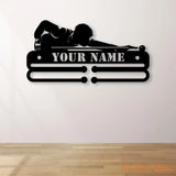 Custom Billiards Medal Hanger With Led Light Personalized Billiard Name Metal Sign Sport Metal Holder Light Home Metal
