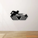 Custom Billiards Medal Hanger With Led Light Personalized Billiard Name Metal Sign Sport Metal Holder Light Home Metal