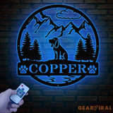 Custom Blood Hound Metal Sign Dog Name Sign Hunting Dog Custom Sign Blood Hound Wall Decor Dog Lovers Wall Art Pet