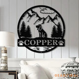 Custom Blood Hound Metal Sign Dog Name Sign Hunting Dog Custom Sign Blood Hound Wall Decor Dog Lovers Wall Art Pet