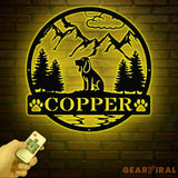 Custom Blood Hound Metal Sign Dog Name Sign Hunting Dog Custom Sign Blood Hound Wall Decor Dog Lovers Wall Art Pet