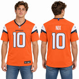 Custom Bo Nix Denver Broncos Fan Inspired Game Jersey - White