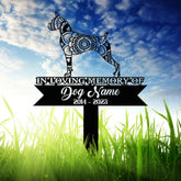 Custom Boxers Dog Stake Mandala Yard Art Dog Garden Sign Pet Grave Marker Boxers Lover Gift Sympathy Sign Pet Loss