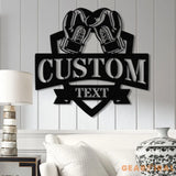 Custom Boxing Gloves Metal Wall Art with LED Light Personalized Boxer Name Sign Gym Room Decor Man Cave Gift Christmas
