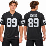 Custom Brock Bowers Las Vegas Raiders Fan Inspired Player Game Jersey - Black