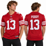 Custom Brock Purdy San Francisco 49ers Fan Inspired Team Premium F.U.S.E. Stitched Premium Limited Jersey - Scarlet