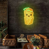 Custom Burrito Mexican Food Restaurant Decor Artwork Led Neon Sign Light