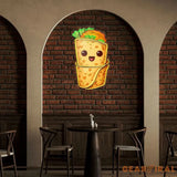 Custom Burrito Mexican Food Restaurant Decor Artwork Led Neon Sign Light