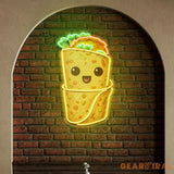 Custom Burrito Mexican Food Restaurant Decor Artwork Led Neon Sign Light