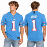 Custom Cameron Ward Tennessee Titans Fan Inspired Team Premium F.U.S.E. Stitched Premium Limited Jersey - Light Blue
