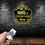 Custom Camping Name Metal Wall Art For Campsite Decor Happy Campers Sign Camper Gift Camping Sign Happy Campers Sign