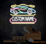 Custom Car Garage Sign Personalized Neon Sign Garage LED Sign Garage Sign Papa Workshop Sign Gift For Husband Business