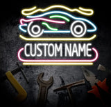 Custom Car Garage Sign Personalized Neon Sign Garage LED Sign Garage Sign Papa Workshop Sign Gift For Husband Business