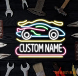 Custom Car Garage Sign Personalized Neon Sign Garage LED Sign Garage Sign Papa Workshop Sign Gift For Husband Business