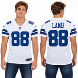 Custom CeeDee Lamb Dallas Cowboys Fan Inspired Premium Elite Jersey - White