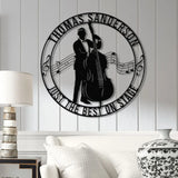 Custom Cello Player Name Metal Sign Personalized Musician Wall Decor Music Entertainer Gift Cello Artist Wall Hanging